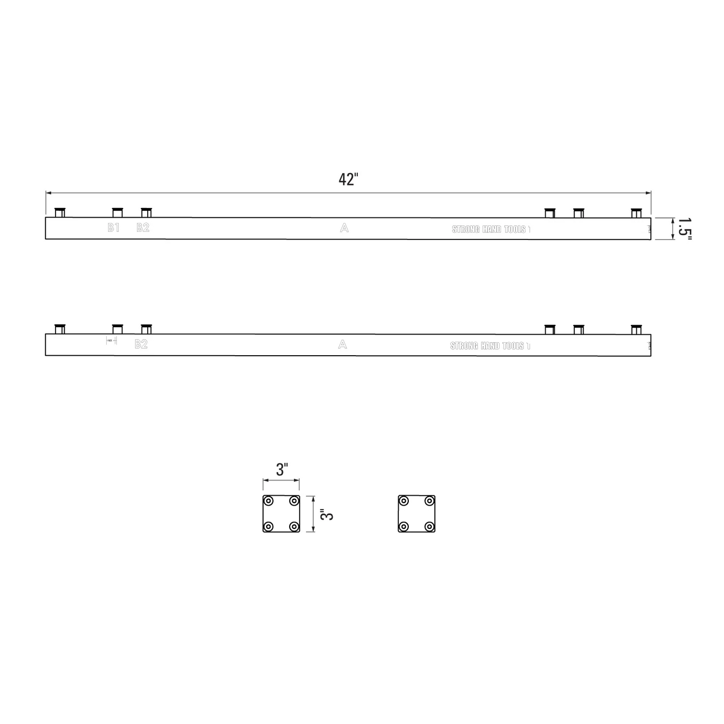Strong Hand Rhino Cart Connecting Bridge, Expansion Kits