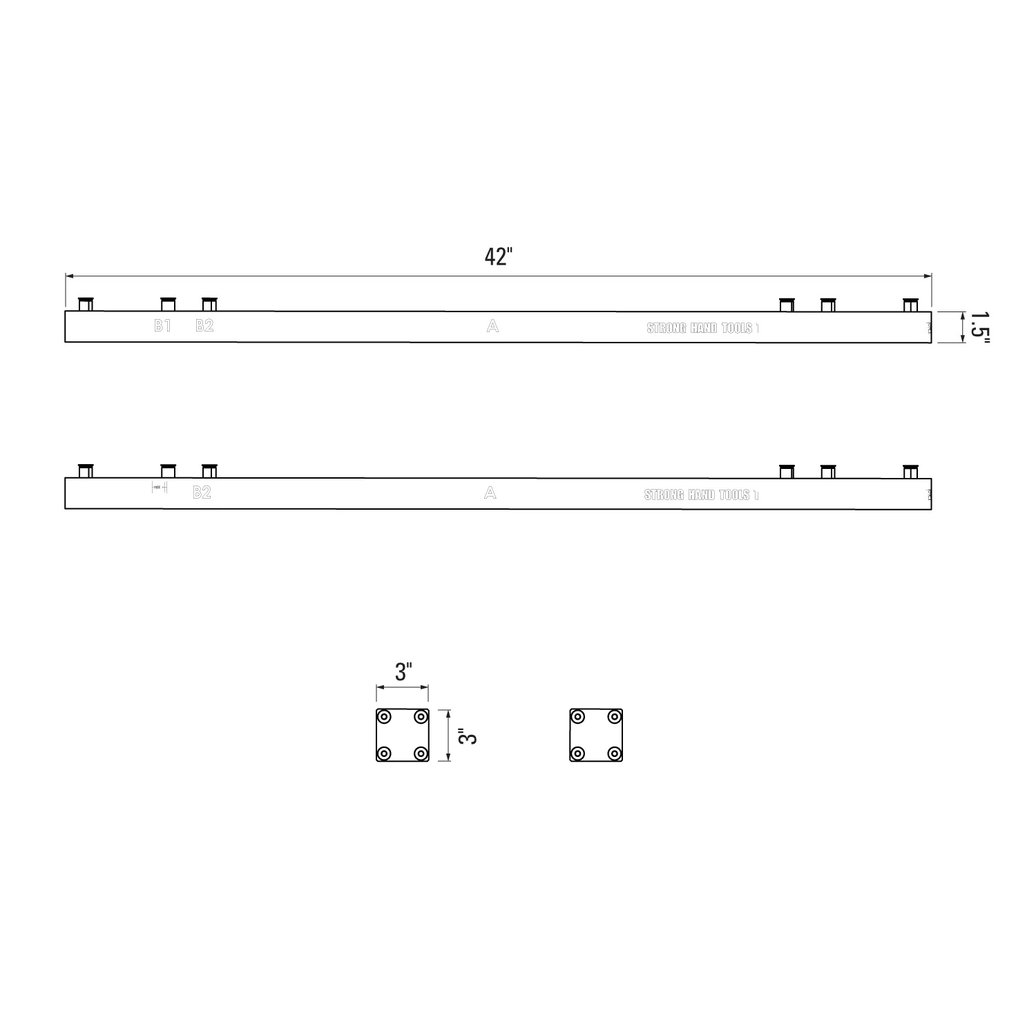 Strong Hand Rhino Cart Connecting Bridge, Expansion Kits