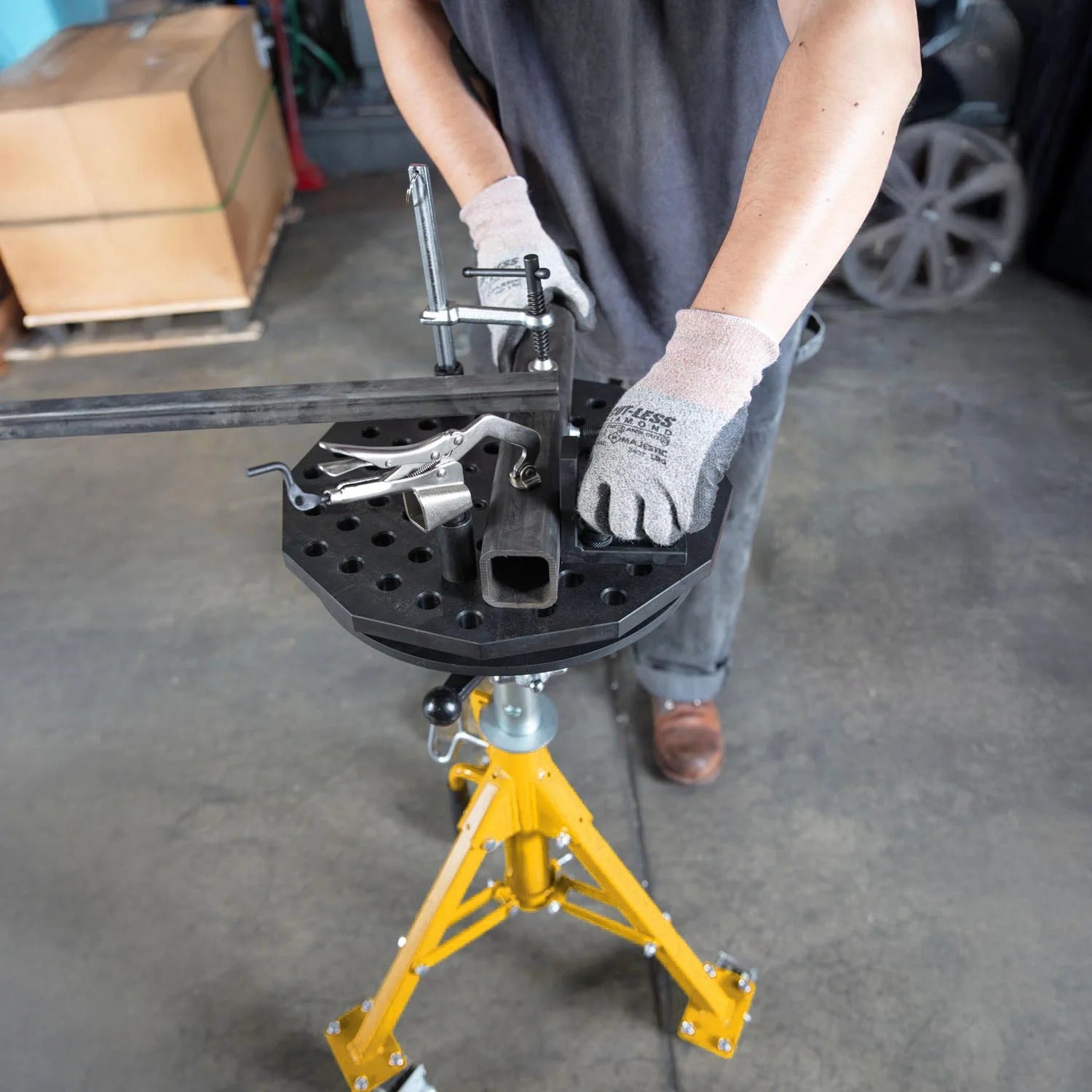 Strong Hand Scout Tripod, 14" Diameter, Work Stand, 5/8" System