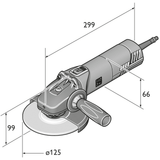 WSG 17-125 P 5 in. POWER Angle Grinder 120V 60H