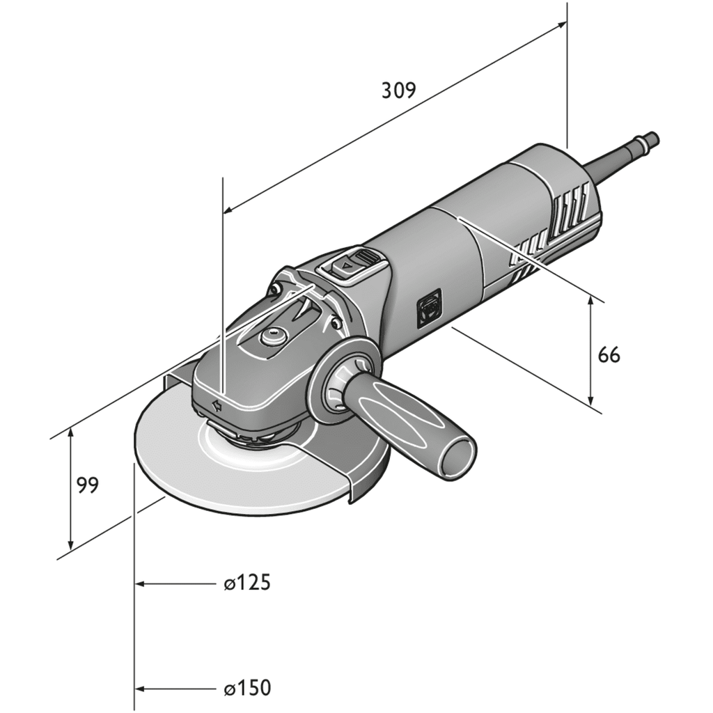 Fein Compact Angle Grinder 4-1/2 in|CG 10-115 PDEV