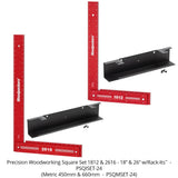 Woodpeckers 26” and 18” Precision Woodworking Squares