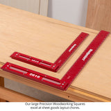 Woodpeckers 26” and 18” Precision Woodworking Squares
