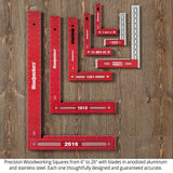 Woodpeckers 641 and 851 Precision Woodworking Squares