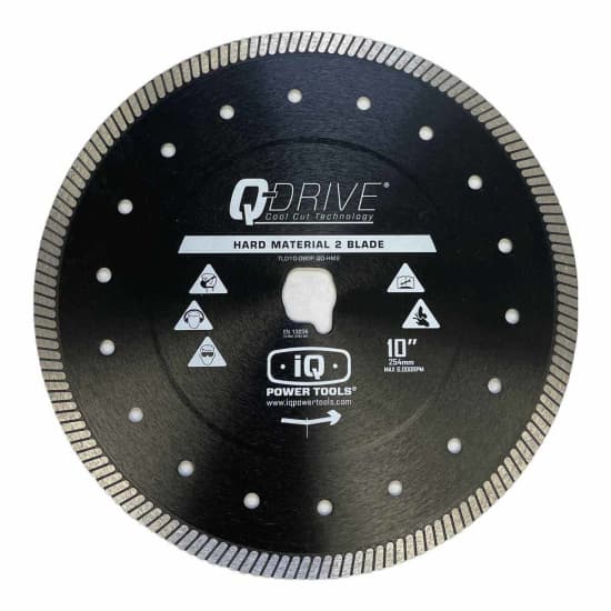 iQ TLD-080P-QD-HM2 - 10" Q-Drive Turbo Hard Material/Porcelain Blade
