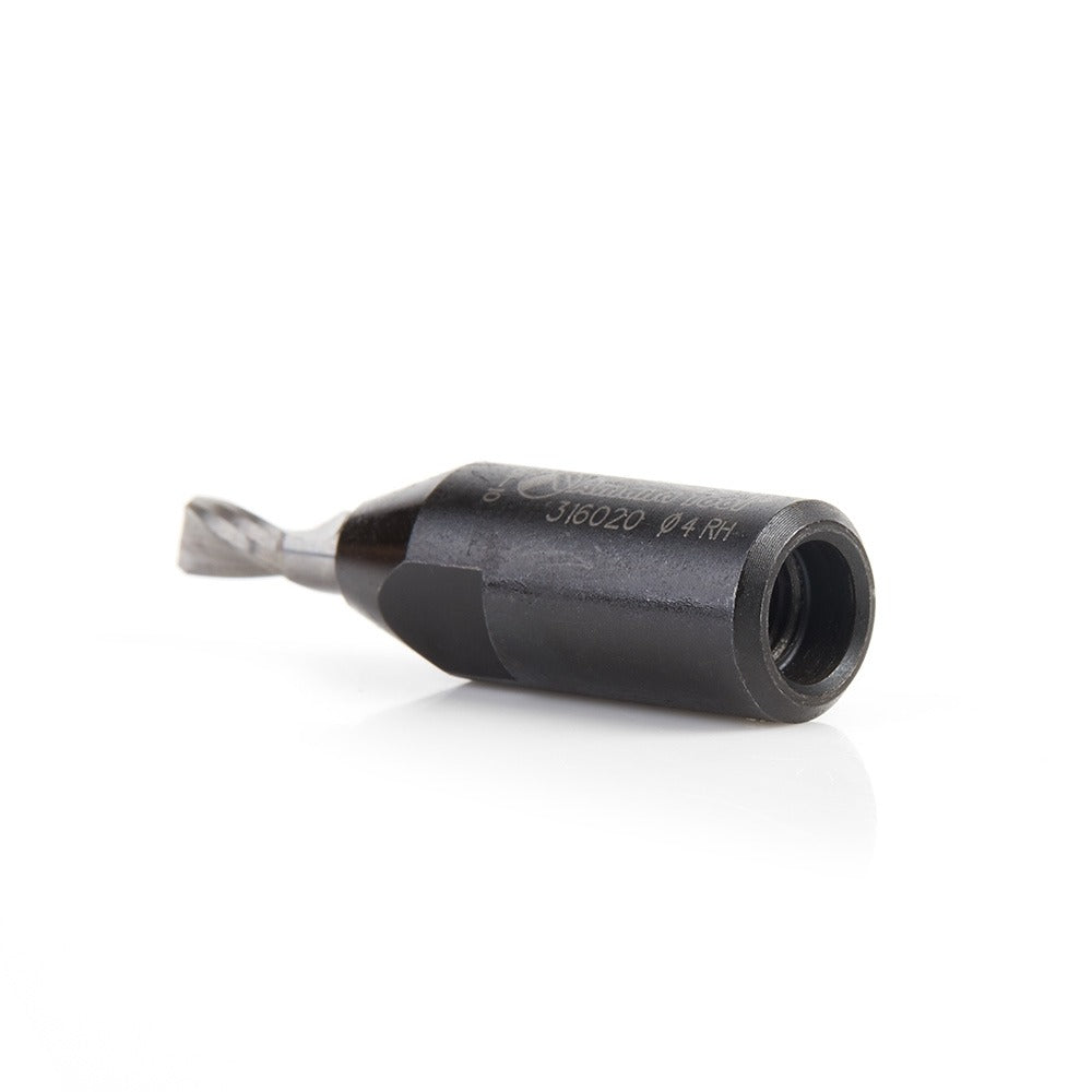 Amana 316024 Carbide Tipped 2 Flute RH Rotation Bit for Festool® Domino® Joiner, 6mm Dia x 28mm x 49mm Long