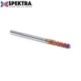 Amana 46260-K Solid Carbide CNC Spektra™ Extreme Tool Life Coated Spiral Carbon Graphite & Carbon Fiber Panel Cutting 1/8" Dia x 1/2" x 1/8" Shank x 2" Long Down-Cut Router Bit