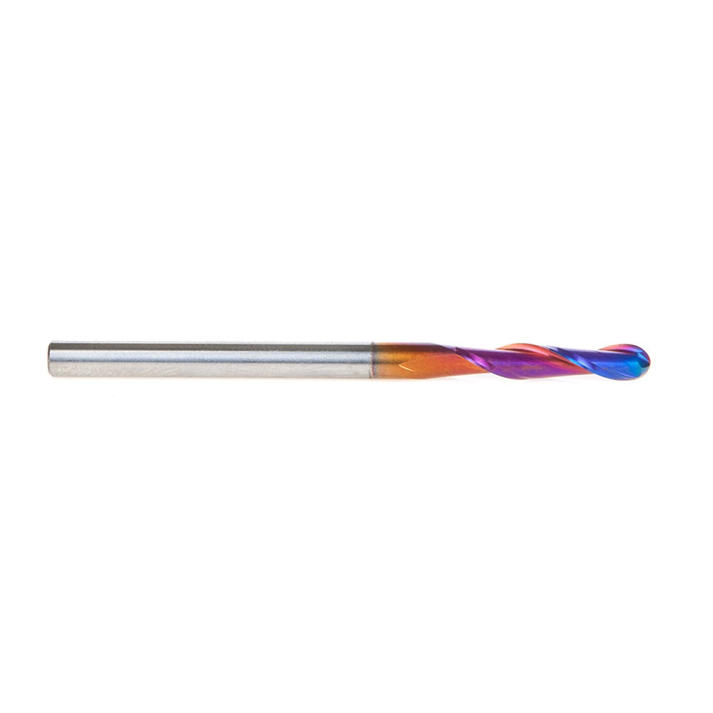 Amana 46377-K Solid Carbide Spektra™ Extreme Tool Life Coated Up-Cut Ball Nose Spiral 1/16" Radius x 1/8" Dia x 5/8" x 1/8" Shank Router Bit