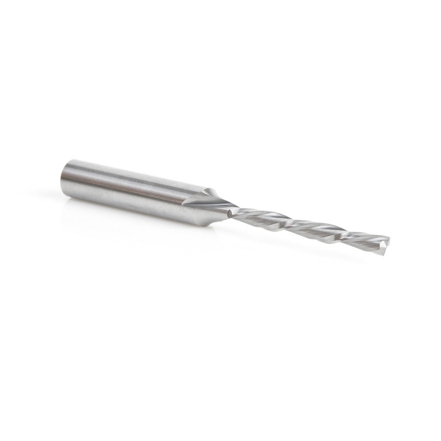 Amana 46564 Solid Carbide CNC Foam Cutting Down-Cut Square End Spiral 1/8" Dia x 1-1/8" x 1/4" Shank x 2-1/2" Long Router Bit