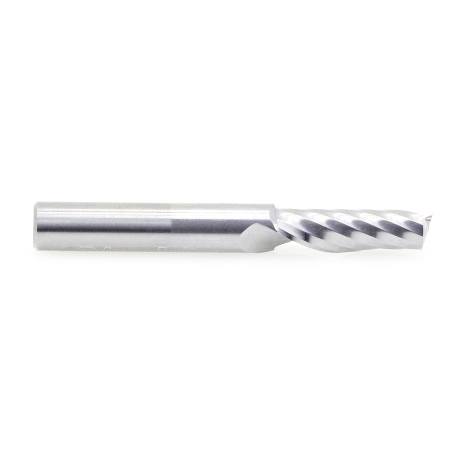 Amana 51404 Solid Carbide CNC Spiral 'O' Flute, Plastic Cutting 1/4" Dia x 3/4" x 1/4" Shank Up-Cut Router Bit