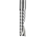 Amana 51405 Solid Carbide CNC Spiral 'O' Flute, Plastic Cutting 1/4" Dia x 1" x 1/4 Shank Up-Cut Router Bit