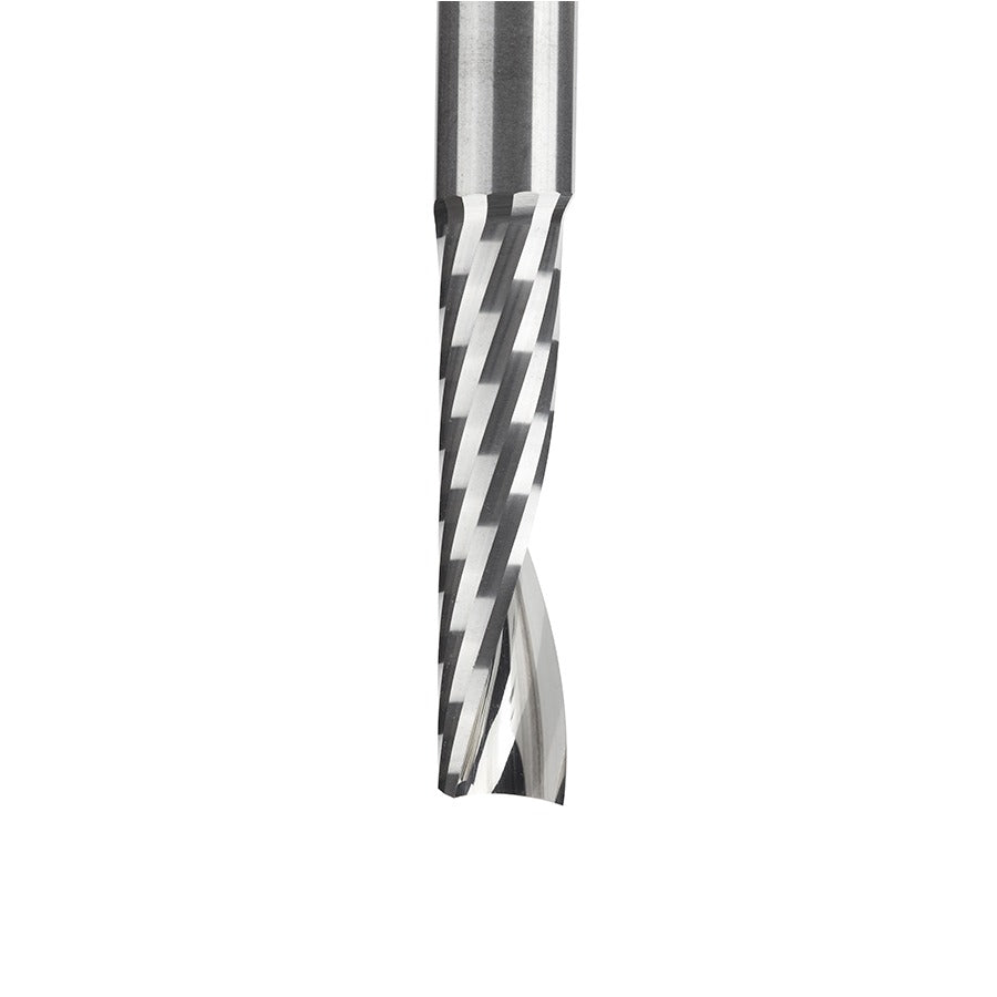 Amana 51405 Solid Carbide CNC Spiral 'O' Flute, Plastic Cutting 1/4" Dia x 1" x 1/4 Shank Up-Cut Router Bit