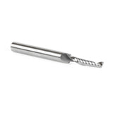 Amana 51456 Solid Carbide CNC Spiral 'O' Single Flute, Aluminum Cutting 3/16" Dia x 7/8" x 1/4" Shank x 2-1/2" Long Up-Cut Router Bit