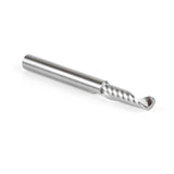 Amana 51458 Solid Carbide CNC Spiral 'O' Single Flute, Aluminum Cutting 1/4" Dia x 7/8" x 1/4" Shank x 2-1/2" Long Up-Cut Router Bit