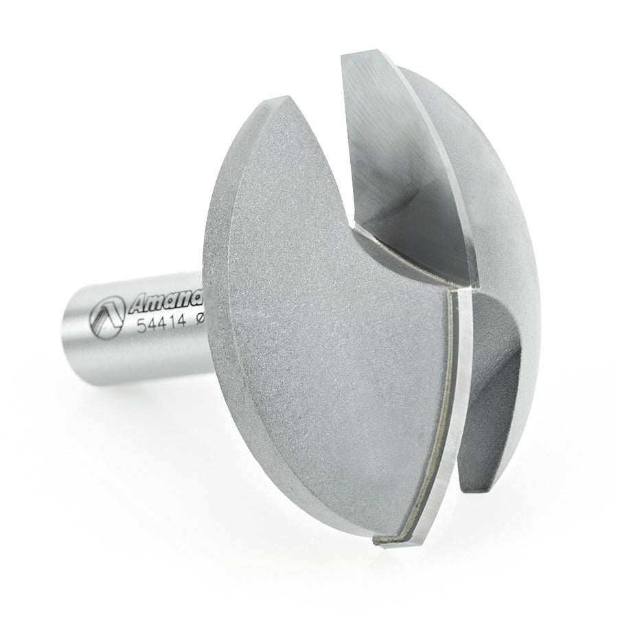Amana 54414 Carbide Tipped Horizontal Crown Molding 1-3/4" Radius x 2-1/4" Dia x 5/8" x 1/2" Shank