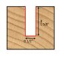 Dimar SCF812P 1/2" Dia, Solid Carbide, Roughing Spiral Bit, Upcut, 3 Flute, 1/2" Shank, 3 1/2" Length