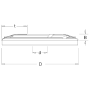 Dimar K126C-63 180mm Dia, Carbide Inserts, Raised Panel Cutter, 25mm Width