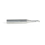 Amana 51511 Solid Carbide CNC Spiral 'O' Single Flute, Plastic Cutting 1/8" Dia x 1/2" x 1/4" Shank x 2" Long Down-Cut Router Bit