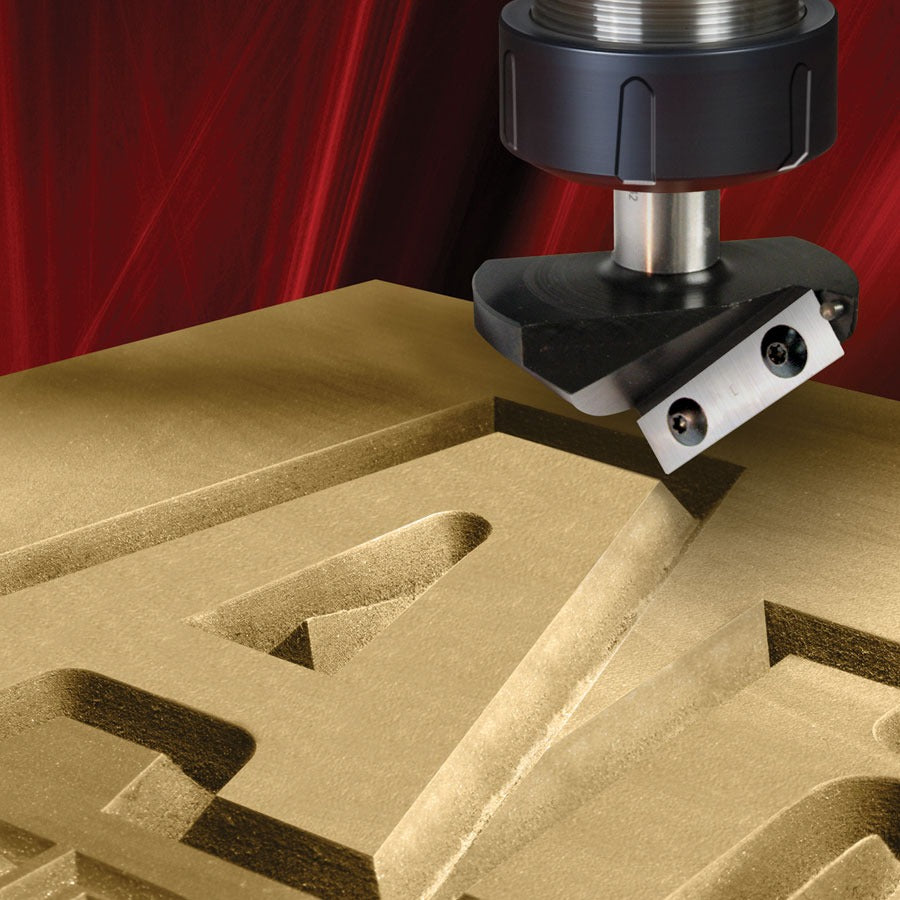 Amana RC-1100 CNC Insert V-Groove 91 Deg x 1-1/2" Dia x 3/4" x 1/2" Shank