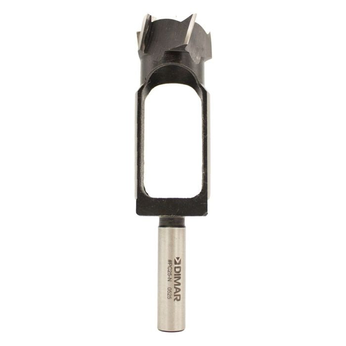 Dimar DIPC25-N 1" Dia, Plug Cutter, 5 Flutes, 13mm Shank, 5-1/2" Overall Length