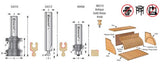 Amana 54314 3-Piece Carbide Tipped Tambour Door / Appliance Garage Door 1/2" Shank Set