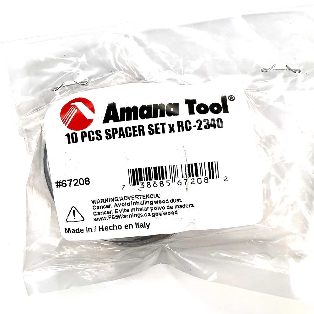 Amana 67208 10 Piece Shim Set 50mm Overall Dia x 20.1mm Inner Dia