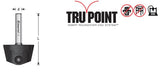 Amana RC-1050 Tru Point Roundover Insert CNC System Tool Body 1/4" Shank
