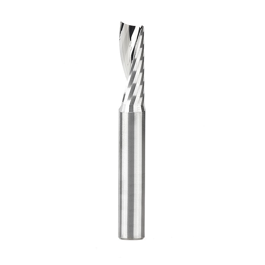 Amana 51404 Solid Carbide CNC Spiral 'O' Flute, Plastic Cutting 1/4" Dia x 3/4" x 1/4" Shank Up-Cut Router Bit