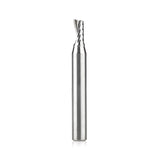 Amana 51449 Solid Carbide CNC Spiral 'O' Single Flute, Plastic Cutting 3/16" Dia x 3/8" x 1/4" Shank x 2" Long Up-Cut Router Bit