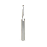 Amana 51486 Solid Carbide CNC Spiral 'O' Single Flute, Aluminum Cutting 1/8" Dia x 3/4" x 1/4" Shank x 2-1/2" Long Up-Cut Router Bit