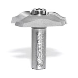 Amana 54299 Carbide Tipped Base Molding Ogee Edge Detail with BB 19/64" x 13/32" Radius x 1-53/64" Dia x 3/8" x 1/2" Shank