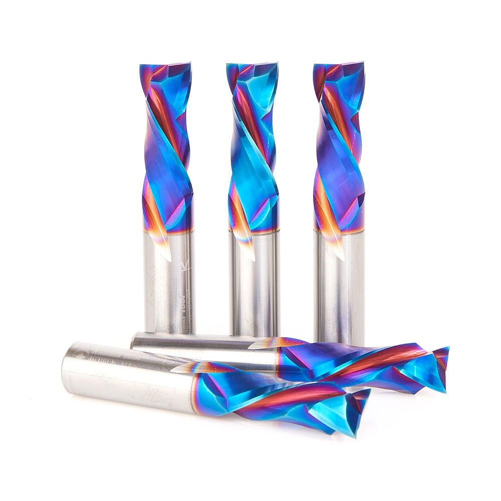 Amana 46188-K-5  5-Pack CNC Solid Carbide Spektra™ Extreme Tool Life Coated Compression Spiral 1/2" Dia x 1-1/4" x 1/2" Shank