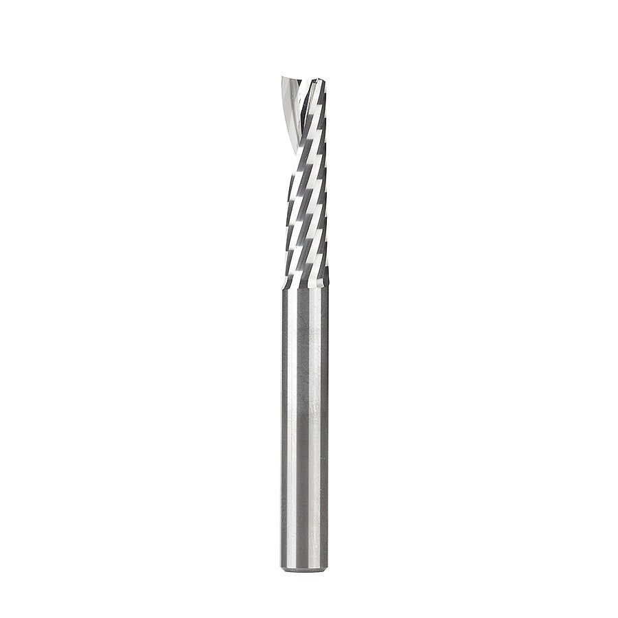 Amana 51405 Solid Carbide CNC Spiral 'O' Flute, Plastic Cutting 1/4" Dia x 1" x 1/4 Shank Up-Cut Router Bit