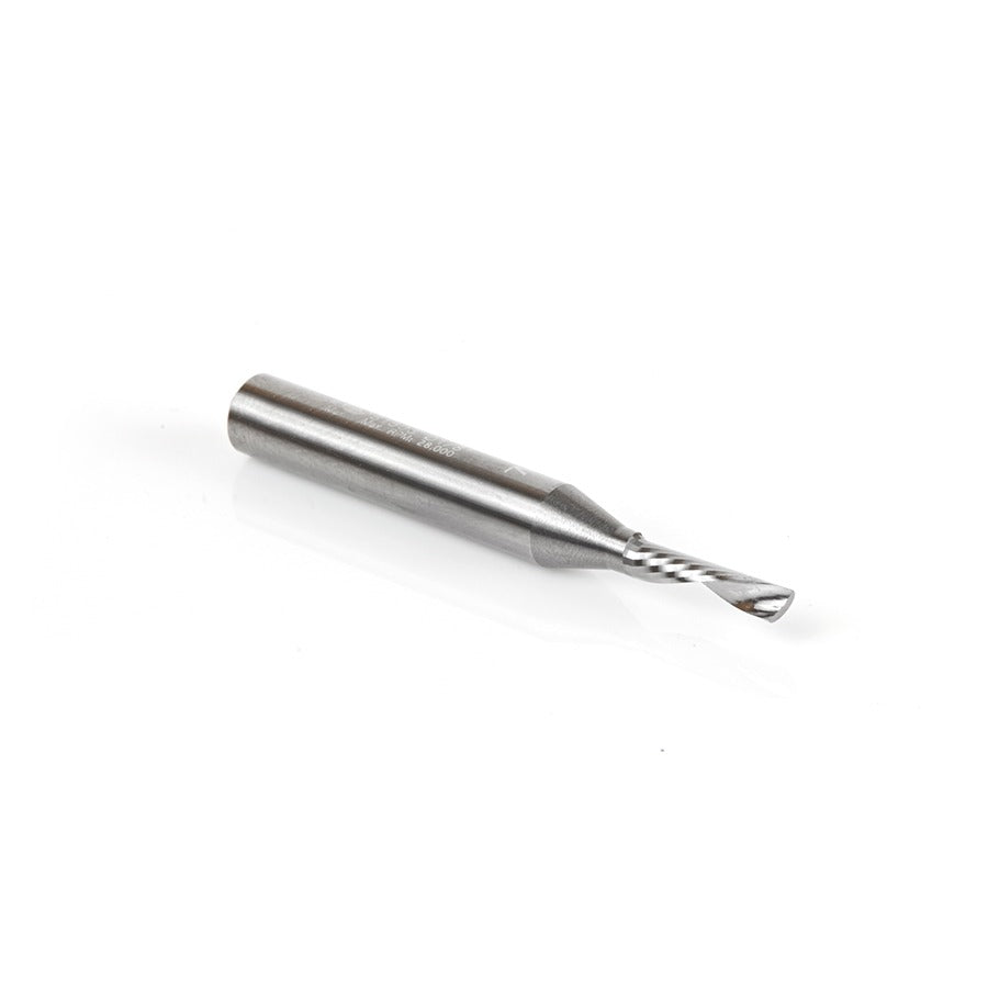 Amana 51503 Solid Carbide CNC Spiral 'O' Flute, Aluminum Cutting 1/8" Dia x 1/2" x 1/4" Shank Down-Cut