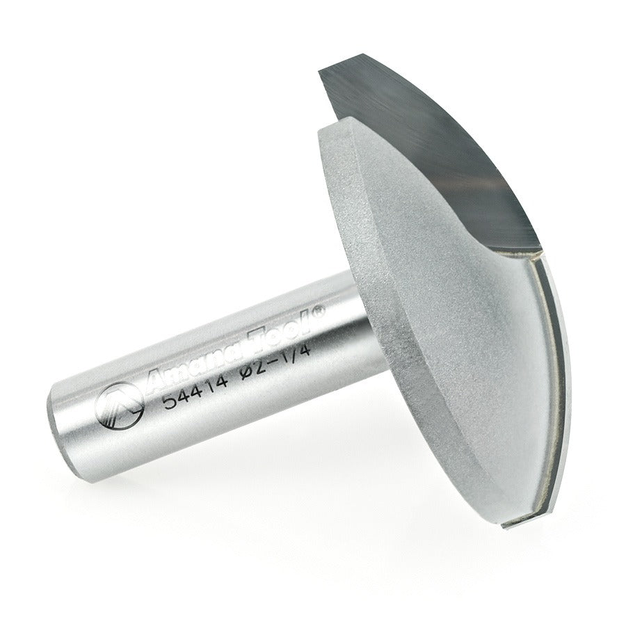 Amana 54414 Carbide Tipped Horizontal Crown Molding 1-3/4" Radius x 2-1/4" Dia x 5/8" x 1/2" Shank