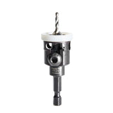 Amana 55293 Carbide Tipped 82 Degree Countersink with Adjustable Low Friction Depth Stop, 3/8" Dia x 7/64" Drill Dia x 1/4" Quick Release Hex Shank for Wood Screw #8