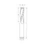 Dimar SCF3U-140 1/4" Dia, Solid Carbide, Roughing Bits 3 Flutes Upcut, 1" Cutting Length, 1/4" Shank, 2-1/2" Overall Length