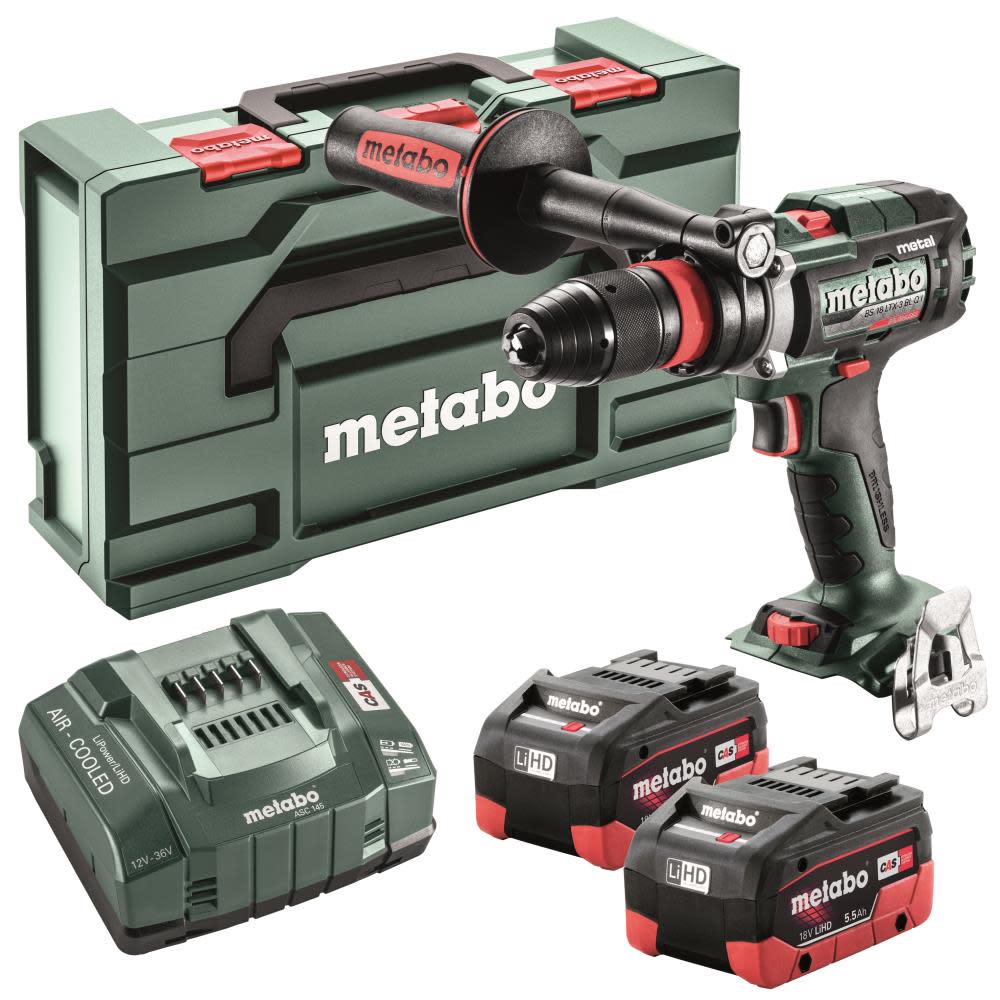 Metabo BS 18 LTX BL I (602358520) Cordless Drill / Screwdriver 2x 52Ah Kit w/ metaBOX