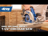 Kreg KPTCS725A 20V Ionic Drive™ 7-1/4" Circular Saw (Tool Only)