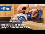 Kreg KPTCS450A 20V Ionic Drive™ 4-1/2" Circular Saw (Tool Only)