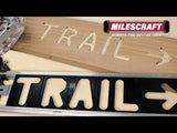 Milescraft 2207 1-1/2” AND 2-1/2” Horizontal Arrow and Symbol Templates