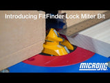 Microjig MB-050-0750LM FITFINDER Lock Miter Router Bit (1/2" Shank)