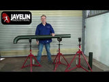 Javelin PR12SVL - 12 Inch Swivel Pipe Roller, Self-levelling