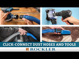 Rockler 66028 Dust Right Click-Connect FlexiPort 2-1/2'' Fitting Adapter