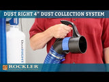 Rockler 25516 Dust Right Quick Change 4'' Tool Ports, 2-Pack