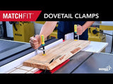MicroJig DVC-538K2 MATCHFIT Dovetail Track Clamp (2-pack)