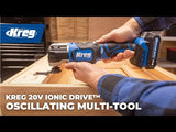 Kreg KPTMT100A 20V Ionic Drive™ Oscillating Multi-Tool (Tool Only)