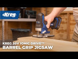 Kreg KPTJS100A 20V Ionic Drive™ Barrel Grip Jigsaw (Tool Only)