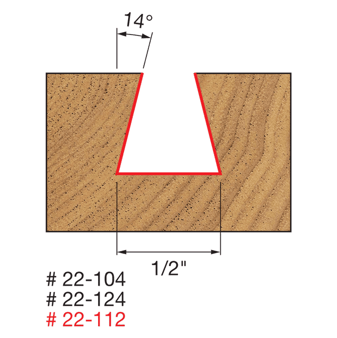 1/2" Dovetail Bit