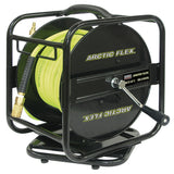 1/4" X 100' MANUAL AIR HOSE REEL W/HYBRIDE POLYMER AIR HOSE